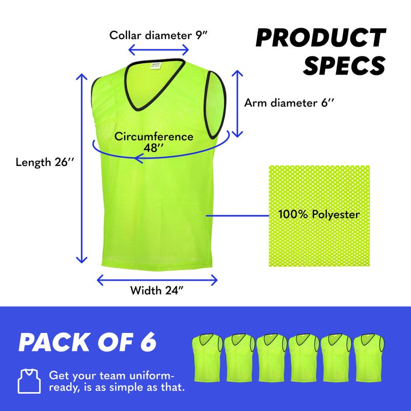 GSi Pinnies - pack of 6 - Yellow - Image 5